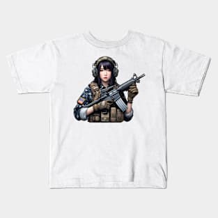 Tactical Girl Kids T-Shirt